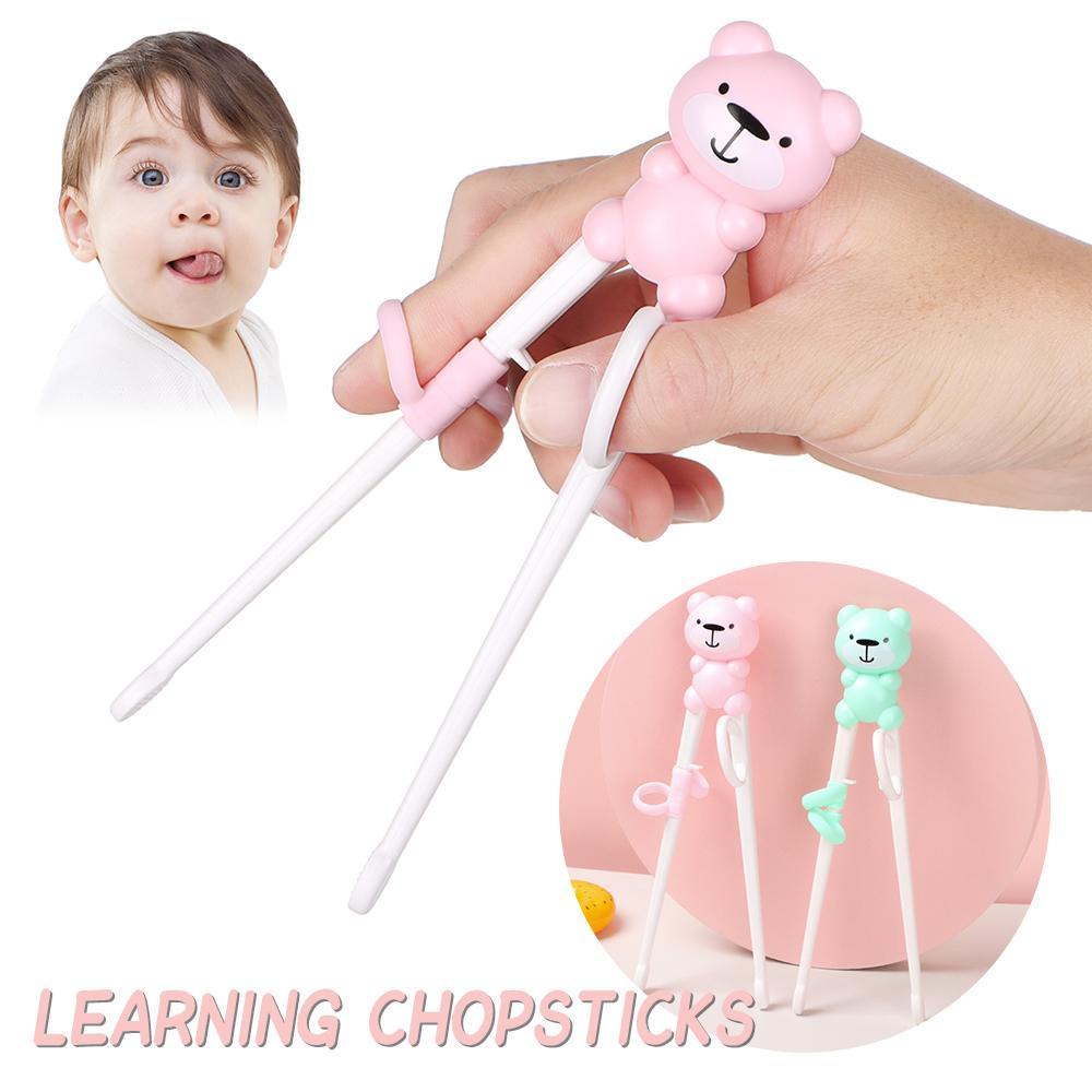 1 Cặp Đũa Tập Ăn Họa Tiết Hoạt Hình Đáng Yêu Dành Cho Trẻ