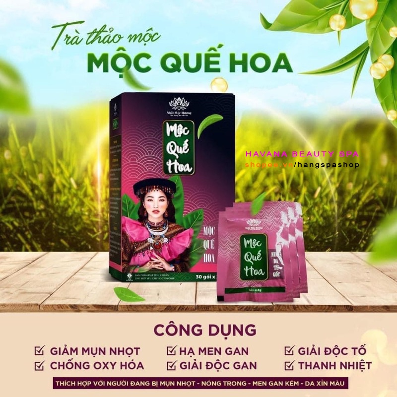 Mộc Quế Hoa Bách Y Sâm Dạng Cốm Hộp 30 gói x 2.5g (Mẫu Mới) - Thanh Nhiệt Giảm Mụn