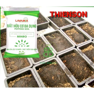 3Kg Đất Hữu Cơ LAVAMIX 6,5dm Trồng Rau Sạch Và Hoa
