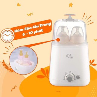 Máy tiệt trùng hâm sữa đa năng 2 bình Fatzbaby FB3012SL