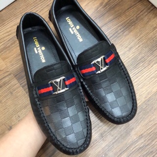Giày mọi nam l v da thật