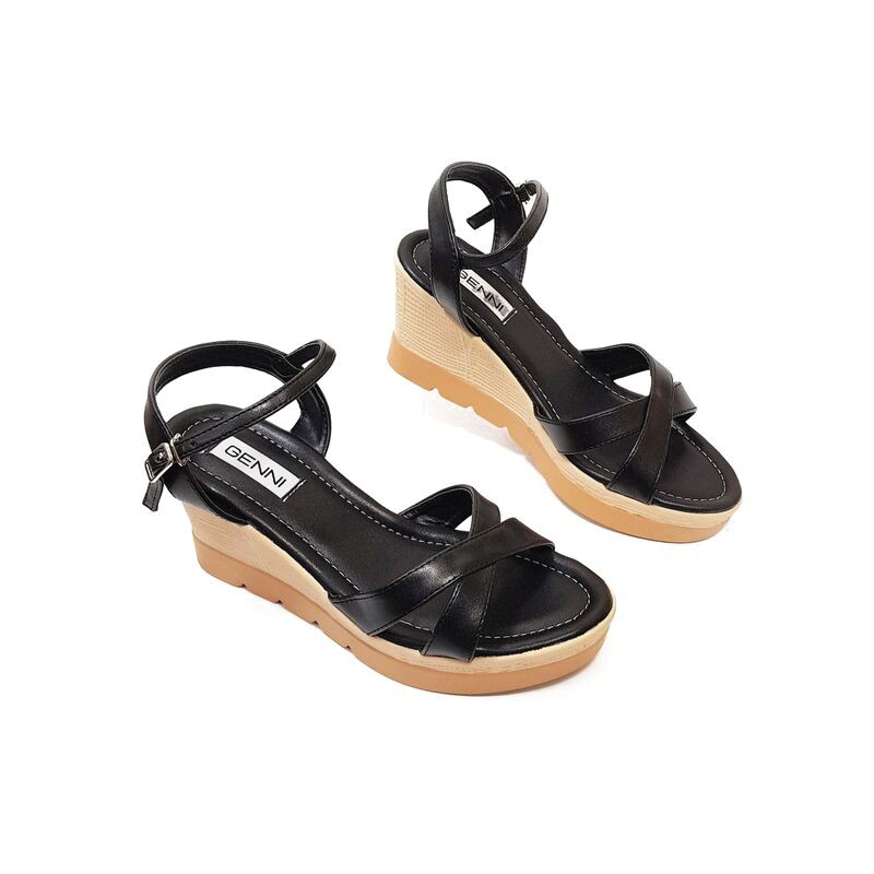 Sandal đế xuồng da lỳ 7p Ge243 - Genni