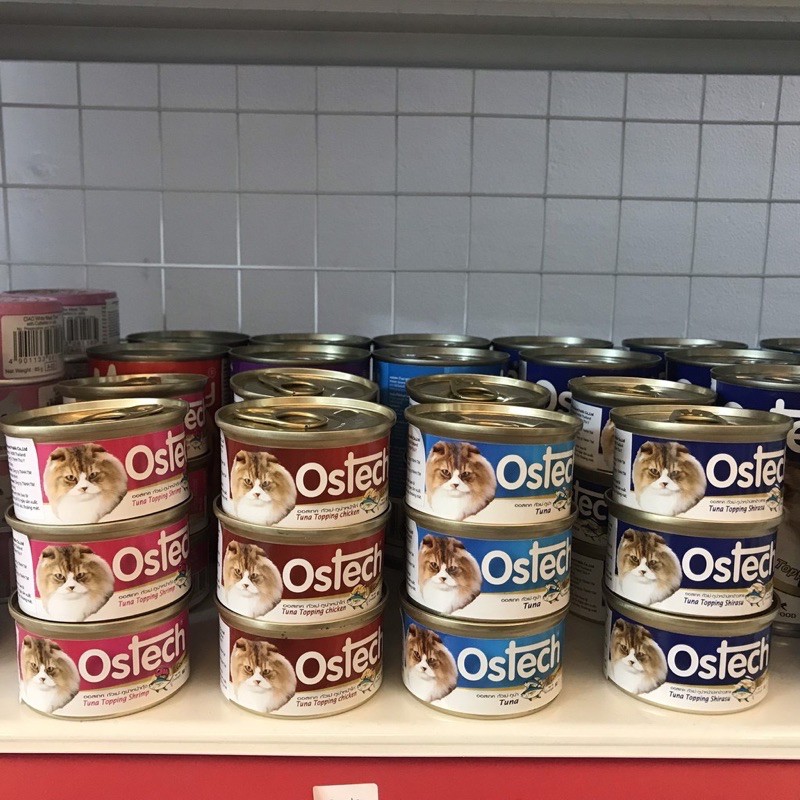 Pate cho mèo Ostech lon 80g