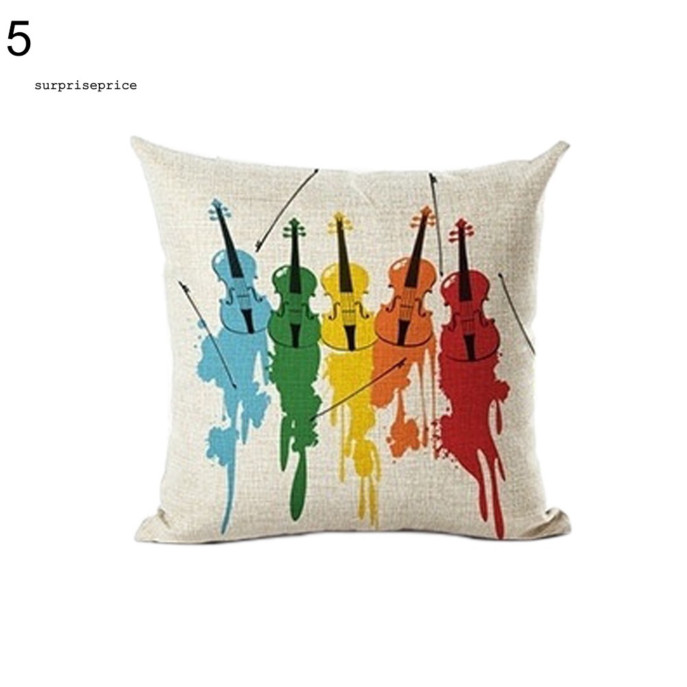 Vỏ gối hình phím đàn piano trang trí nội thất