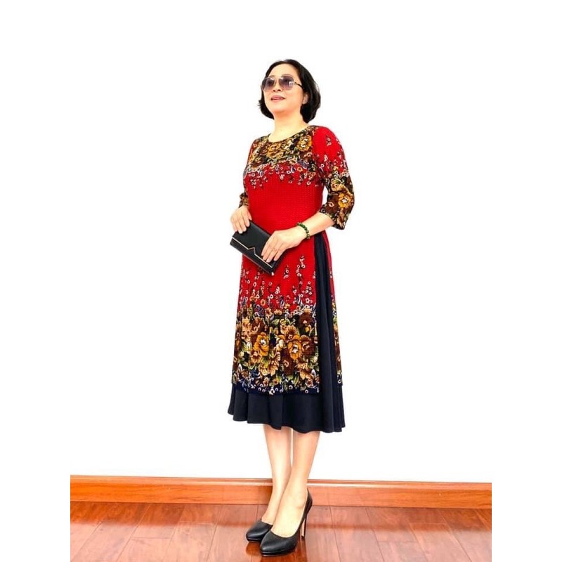 (hàng sẵn)( Loại 1) Váy cách tân xốp bigsize