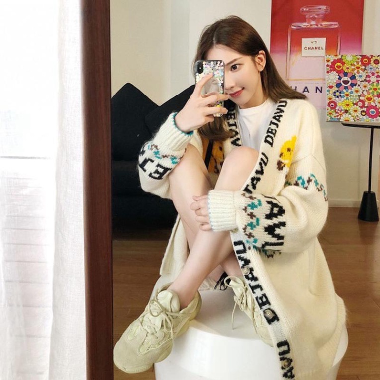 Cardigan Len Dáng Dài Nữ GUMAX, Áo Khoác Len Mỏng Nữ Chất Đẹp Hàng Taobao Có Sẵn | BigBuy360 - bigbuy360.vn