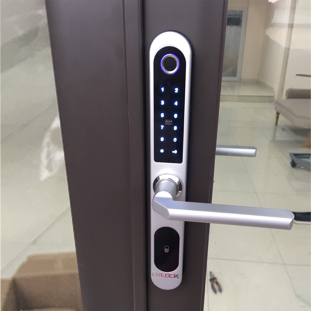 Khóa cửa vân tay thông minh Hilock HL-8500 vân tay, mật mã, thẻ từ và chìa cơ