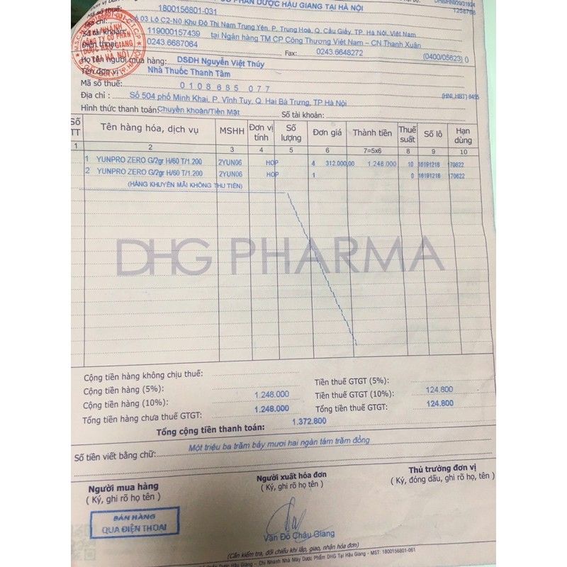 Men tiêu hóa Yunpro 10gói