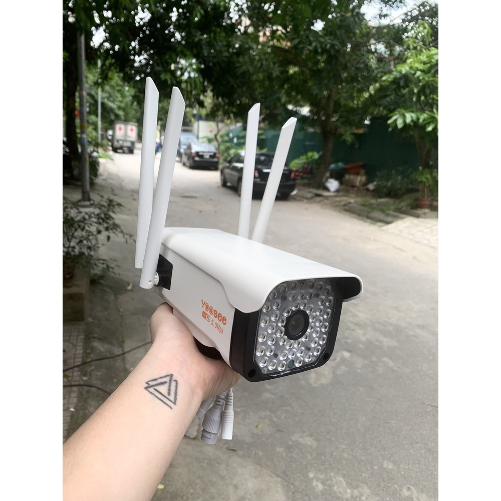 Camera yoosee ngoài trời xoay 360 độ chống nước - 1080p - Loại 1 - Ban đêm có màu - BH 12 tháng