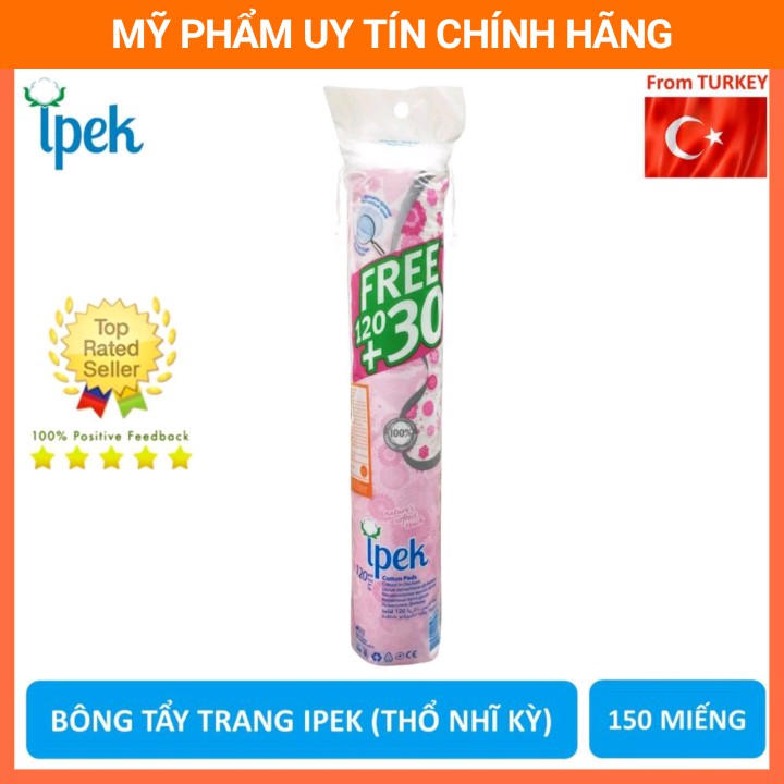 Bông tẩy trang IPEK 150 Miếng (Thổ Nhĩ Kì)