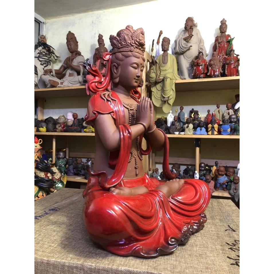 TƯỢNG QUAN ÂM CHÚC PHÚC CỠ LỚN TRANG TRÍ DECOR NHÀ CỬA KHÔNG GIAN THIỀN TỊNH, PHÒNG TRÀ TIỂU CẢNH PHỐI LŨA