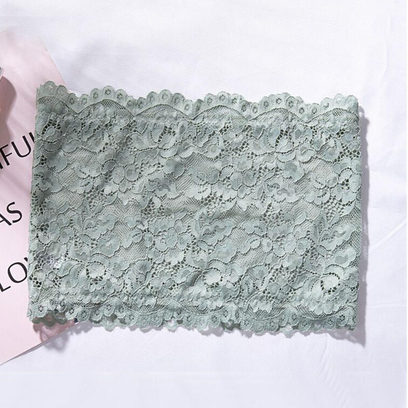 Áo Lót Ống Co Giãn Không Đường May Họa Tiết Ren Hoa Cho Nữ