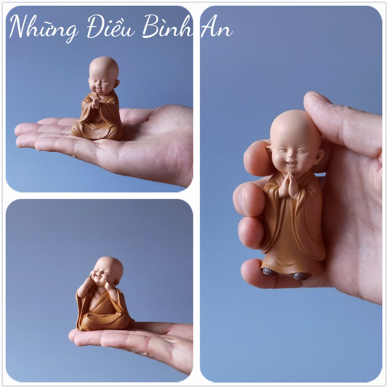 Tượng chú tiểu mini dễ thương mang lại an nhiên trong cuộc sống 💕FREESHIP 50k💕 - Những Điều Bình An