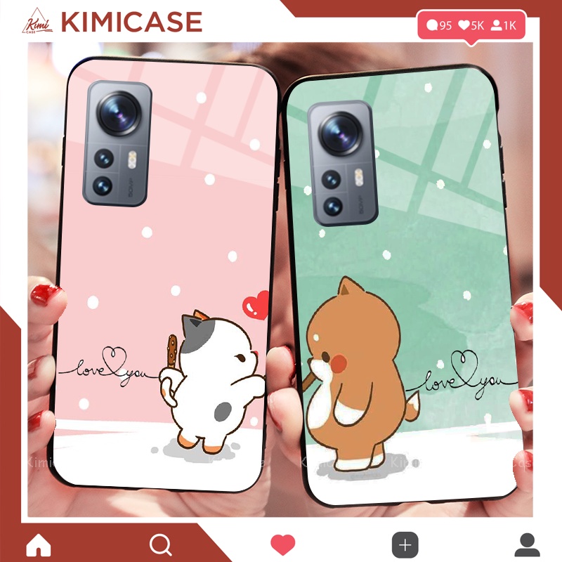 Ốp Xiaomi Mi 12T, Mi 12T Pro, Mi 12 , Mi 12 Pro, Mi 12 Lite lưng kính cường lực bộ đôi