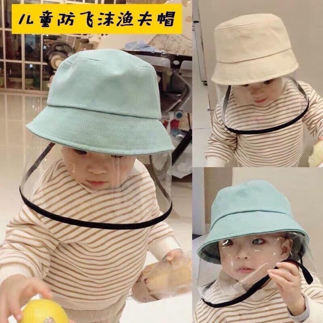 Mũ chống bụi | Mũ chống dịch kèm kính mica | kính bảo hộ, nhiều màu có sẵn