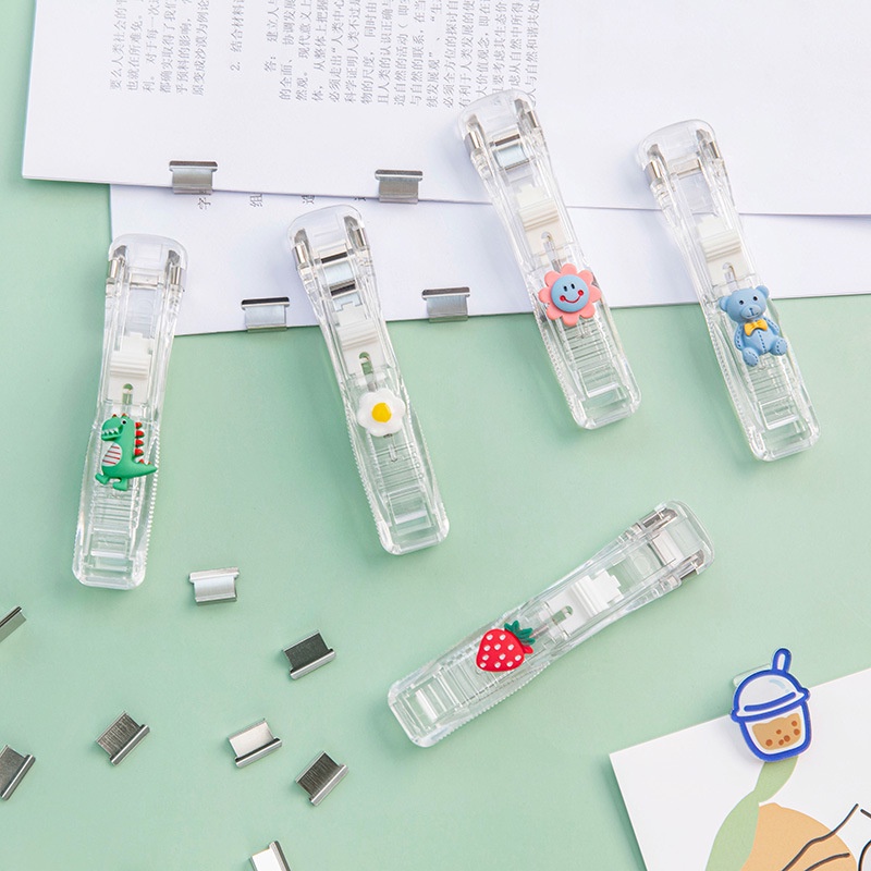 Kẹp Trong Suốt Họa Tiết Hoạt Hình Dùng Cho Học Sinh
