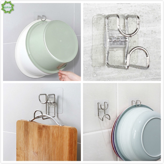 Móc dán tường treo vật dụng tiện lợi cho nhà bếp phòng tắm