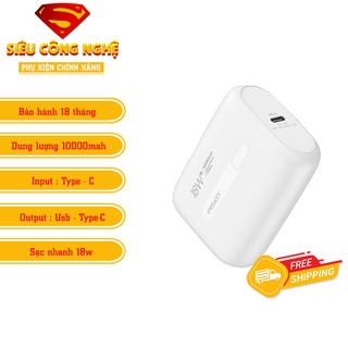 Sạc dự phòng PISEN Chính hãng CAO CẤP dòng sản phẩm mini 10000mah nhỏ gọn cho ip 11/12/13/14, An toàn, Bảo hành 18 tháng