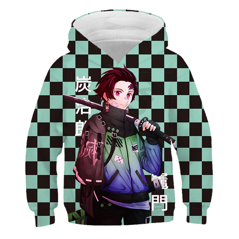 Áo Hoodie In Hình Manga Demon Slayer 3d Phong Cách Hip hop Thời Trang Cho Nam Và Nữ