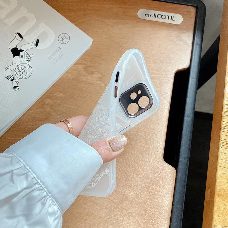 Ốp điện thoại TPU in hình rồng thời trang thích hợp cho Iphone 13/12 11 Pro Promax 13 12 mini 7 plus Xs max