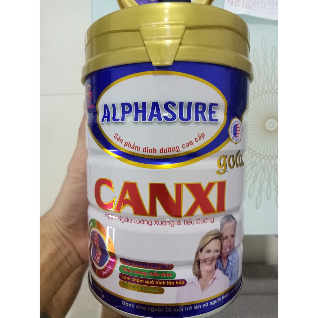 SỮA CANXI ALPHASURE GOLD GIÚP XƯƠNG CHẮC KHỎE 900GR