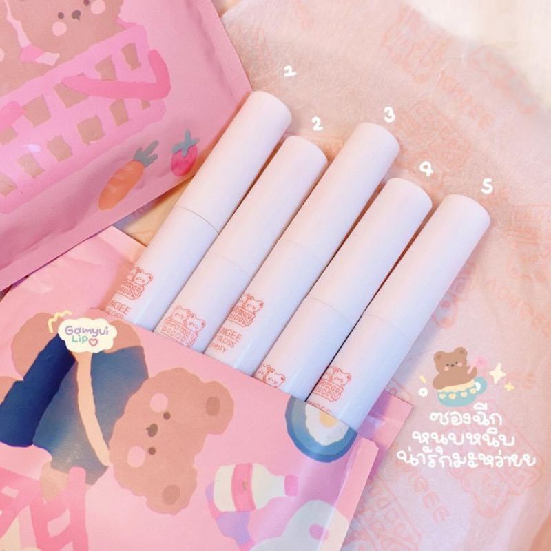 Set 5 Son Kẹo Thiết Kế Xinh Xắn Nội Địa Trung