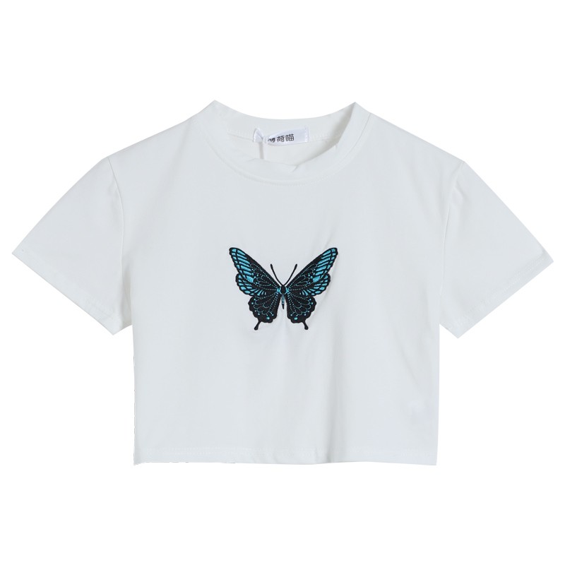 Áo Croptop Nữ Ngắn Tay, Áo Ngắn Nữ Cộc Tay 2 Màu - Siêu xinh, Tôn Dáng Eo - SINB.STORE | BigBuy360 - bigbuy360.vn