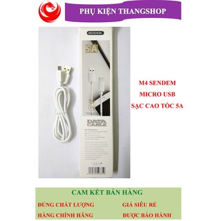 Cáp Sạc Micro USB Sendem M4 sạc nhanh 3A- Dài 1m