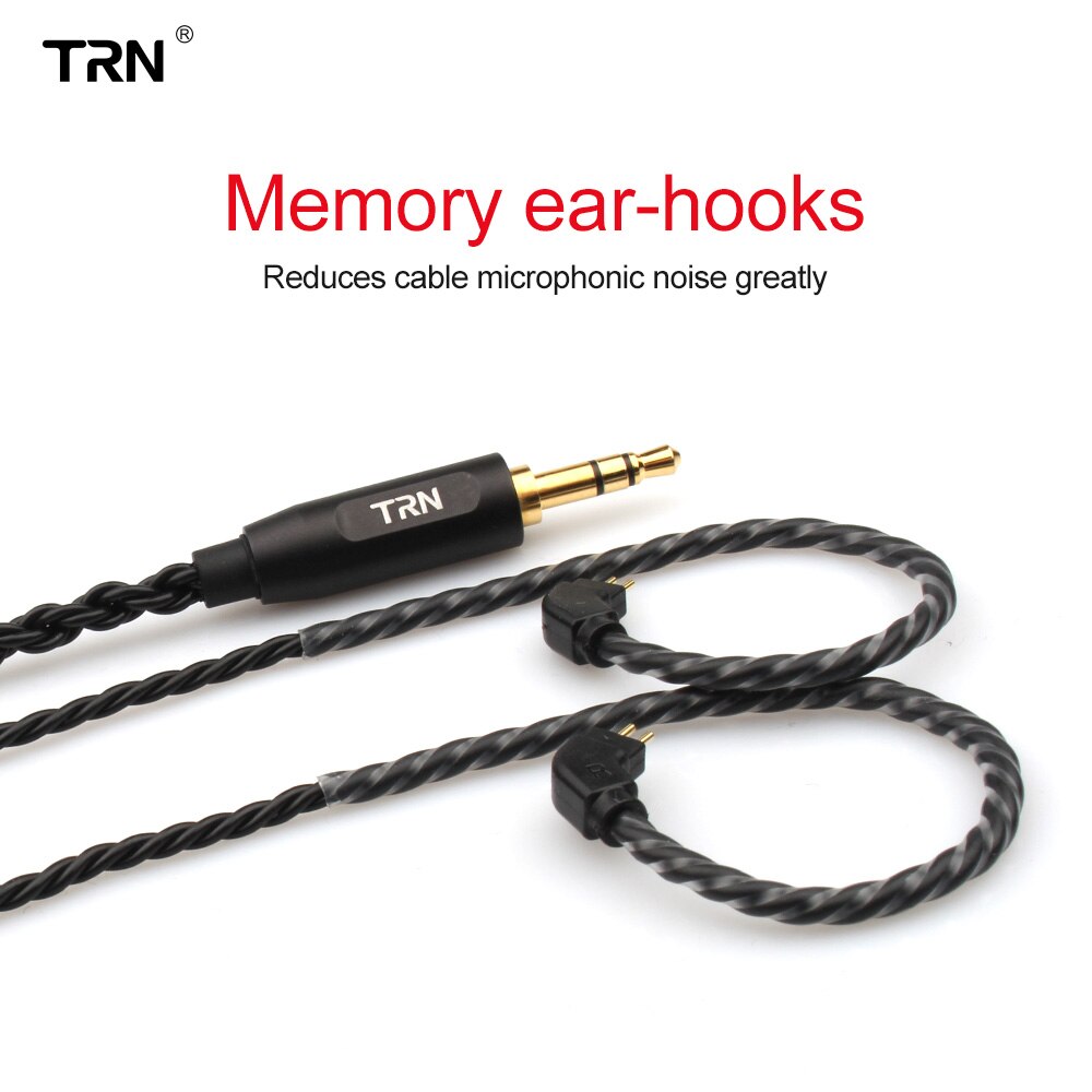 Dây cáp tai nghe có mic 6 lõi mạ bạc Mmcx / 2pin dành cho Tfz Trn X6 Kz Asf Zs10 Cca C10