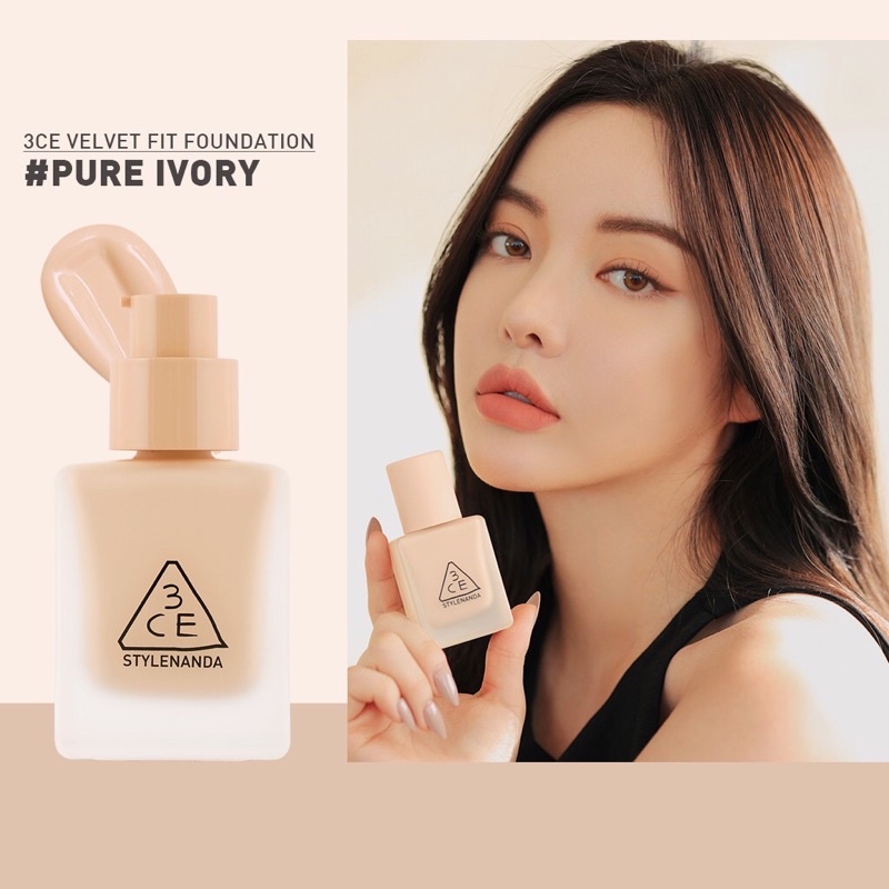Kem Nền 3CE Lì Mịn Như Nhung 30g