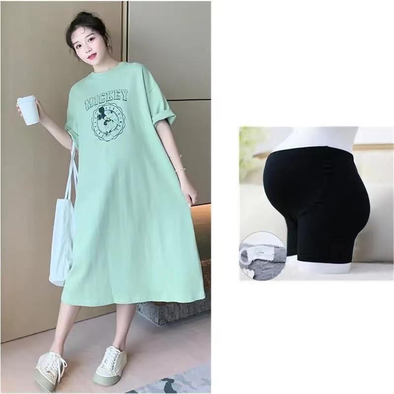 Đầm Ngắn Tay Dáng Rộng Thời Trang Dành Cho Bà Bầu