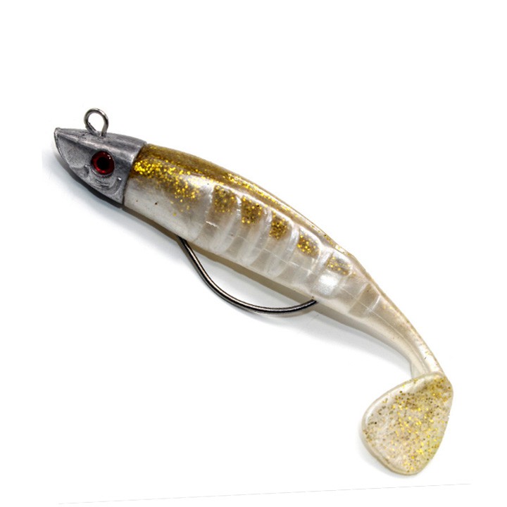 Mồi mềm đầu bọc chì câu lure 13.26G- Mồi mềm câu cá lóc, các chẽm.
