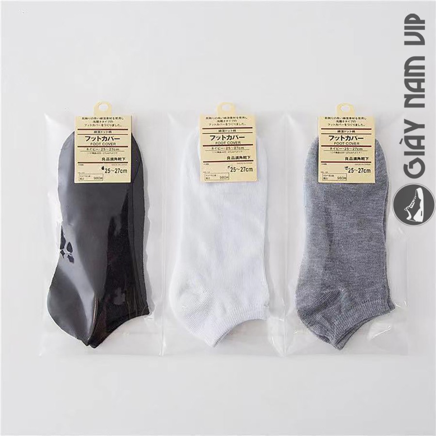 Tất nam, vớ nam cổ ngắn cao cấp công sở mỏng thoáng khí 3 màu TN01 GIAYNAMVIP