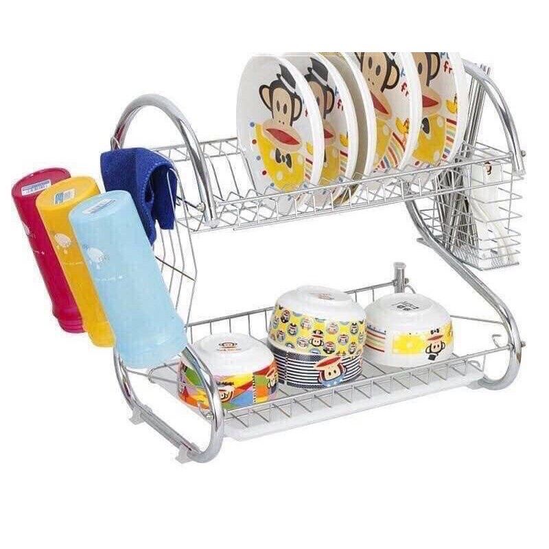 Kệ để bát đũa INOX chữ S JUMI HOUSE - Kệ để bát đũa đa năng