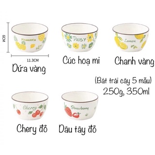 Bát ăn cơm hình hoa quả cực xinh