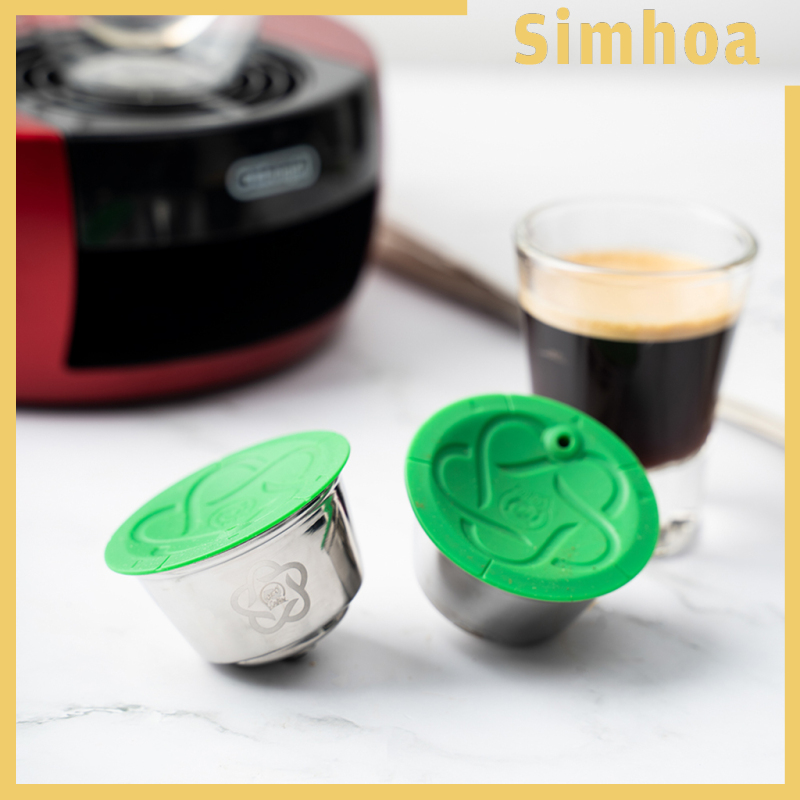 [SIMHOA]Metal Reusable Coffee Capsules Cup Coffee Pods for DolceGusto