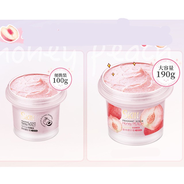 Gel Tẩy Tế Bào Chết Đào Fenyi Skin Fragrant Scrub Honey Peach Hủ Lớn 190G