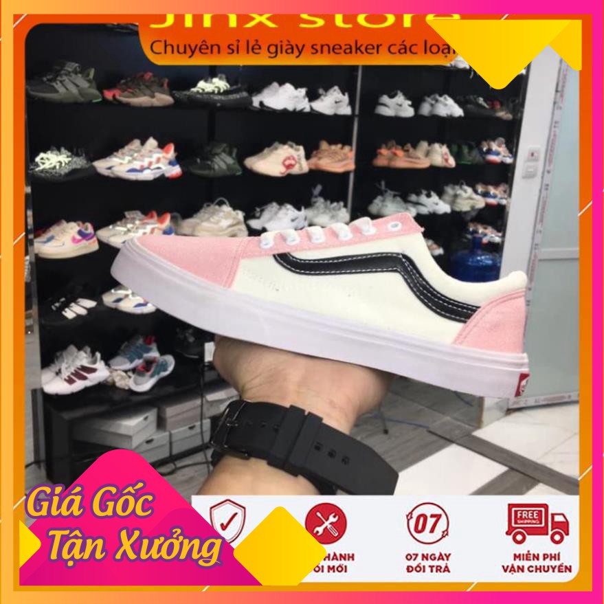 Giày Sneaker Van Classic Cổ Thấp hồng đen fullbox Jinx Store -Ax123 : * *