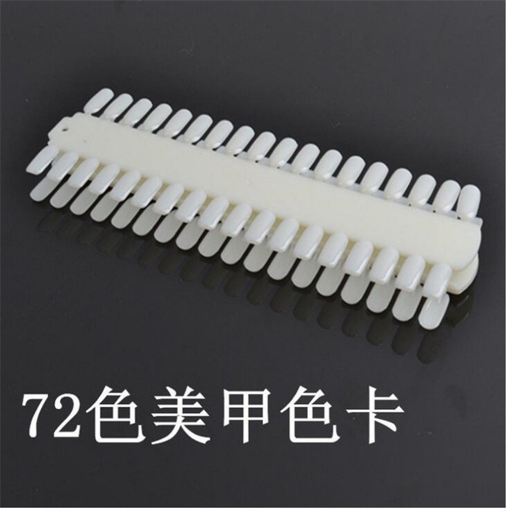 Vỉ móng mẫu swatch màu sơn/màu bột làm bảng màu - có 48 - 72 móng đánh số thứ tự