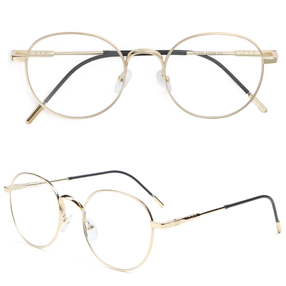 Mắt kính gọng tròn bằng kim loại nhiều màu tùy chọn