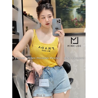 Áo Ba Lỗ Lưới Prada