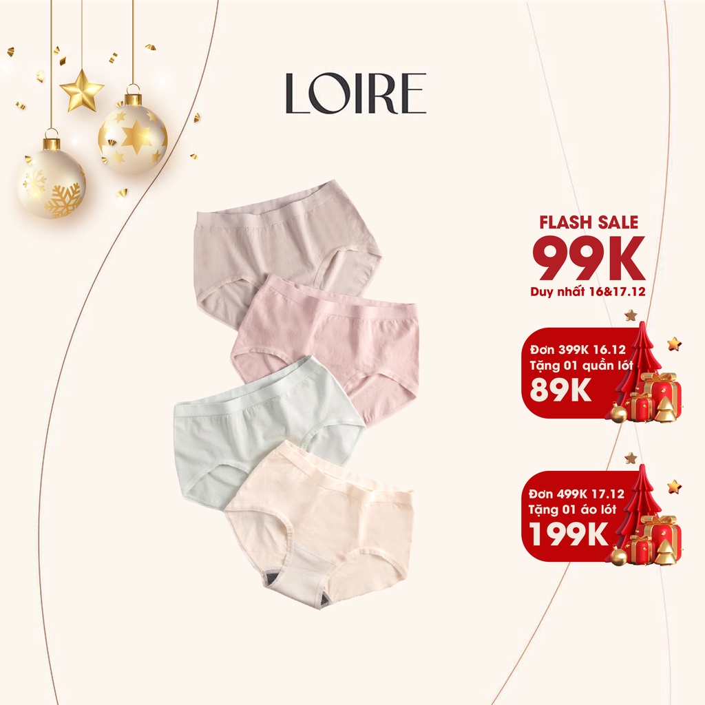 [Mã WABRLR30 giảm 10% đơn 99K] 1 Hộp 4 chiếc Quần lót Cotton LOIRECHIC QL07