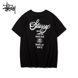 🔥全场免郵🔥+關注現折 stussy 夏季爆款世界巡游经典款 T恤 經典印花 寬松休閒T恤 男女情侶裝 t-shir