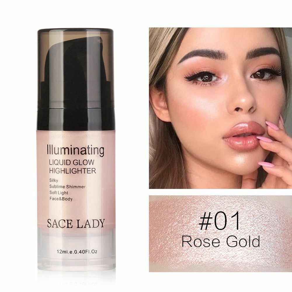 [Hàng mới về] Phấn bắt sáng dạng lỏng tạo lớp trang điểm thu hút cho người mới bắt đầu thương hiệu Sace Lady 12ml