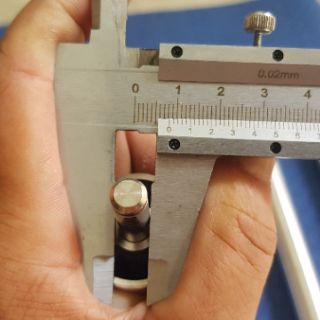 Rulo nhôm phi 30mm,dài 325mm,trục 8mm