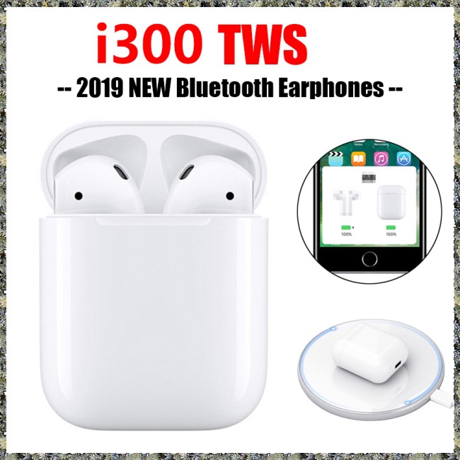 [Mã 267ELSALE hoàn 7% đơn 300K] Tai Nghe Airpods i300 Âm Bass siêu hay - Hỗ Trợ Sac Không Dây