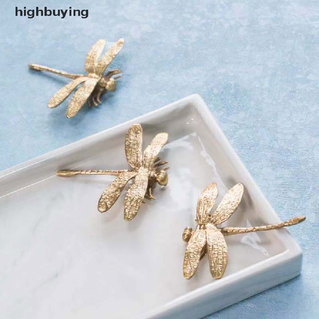 Tay nắm cửa hình chuồn chuồn bằng đồng thau phong cách Bắc Âu chất lượng cao