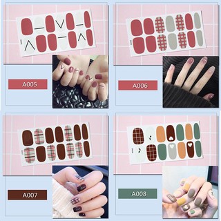 Set sticker 14 miếng dán móng tay 3d a006-a010 siêu hot