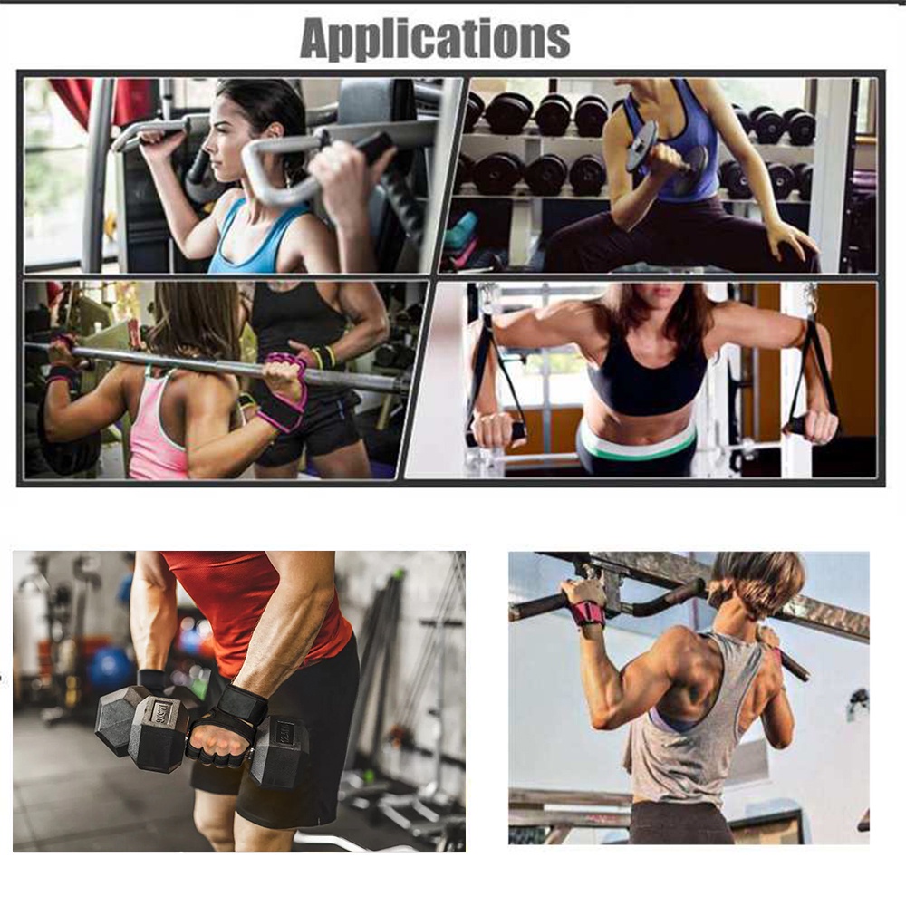 Găng Tay Hở Ngón Hỗ Trợ Nâng Tạ / Tập Gym / Đạp Xe Cho Nam Và Nữ