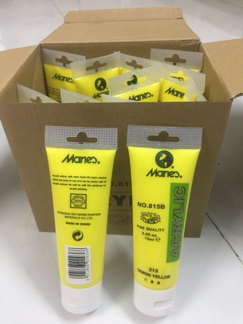 Màu Vẽ Acrylic Chuyên Vẽ Vải, Áo Maries,Mont Marte Tuýp 75ml